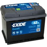  62Ah-12v Exide EXCELL (242x175x190), R, EN540