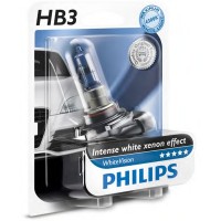   H3 WhiteVision 12V 55W P20d (+60) (4300K) 1. blister PHILIPS 9005WHVB1