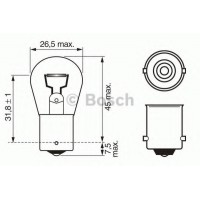   P21W 12V BA15s daytime wv BOSCH 1 987 302 280