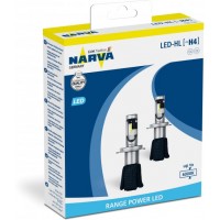   LED H4 12/24V Range Power 17W 6000K () NARVA 18004