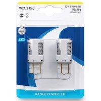   LED RED W21/5 12V 2,8W/0,4W 3x16q Retrofit (blister 2) NARVA 18009