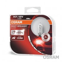   H7 12V 55W PX26d NIGHT BREAKER SILVER (+100)  OSRAM 64210NBS-HCB