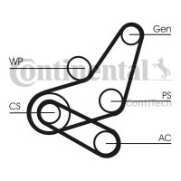   ,   +   CONTITECH 6PK1059T2