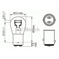  P21/5W BOSCH 1987302282