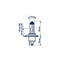  H4 60/55W P43t RP50+ 12V 60/55W P43t Cart NARVA 48861