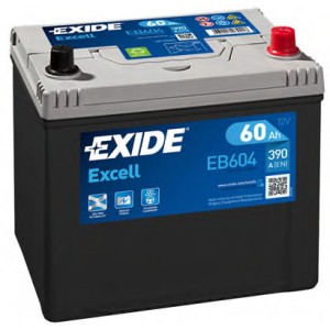  60Ah-12v Exide EXCELL (230x172x220), R, EN390