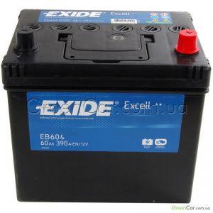  60Ah-12v Exide EXCELL (230x172x220), R, EN390