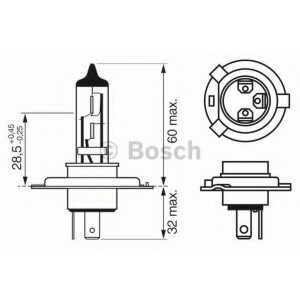  Bosch H4 Heavy Duty, 24V 75/70W (1987302442)