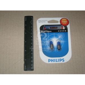  Philips T4W Blue Vision, 12V 4W (12929BVB2)