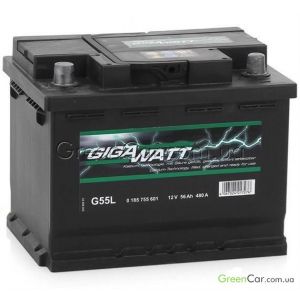  56Ah-12v Gigawatt (242175190), L, EN480, GW 0185755601