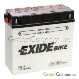  20Ah-12v Exide (12Y16A-3A) (18581170), R, EN210