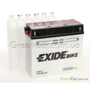  20Ah-12v Exide (12Y16A-3A) (18581170), R, EN210