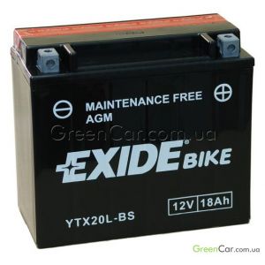  18Ah-12v Exide (YTX20L-BS) (17587155), L, EN270