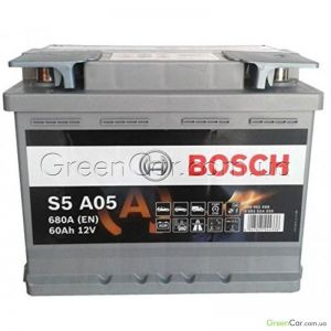  60Ah-12v BOSCH AGM (S5A05) (242x175x190), R, EN680