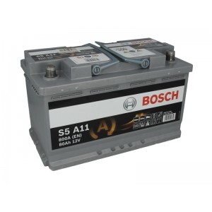  80Ah-12v BOSCH AGM (S5A110) (315x175x190), R, EN800
