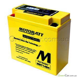  13Ah-12V MotoBatt AGM (MBT14B4) (150x70x145), L, EN175