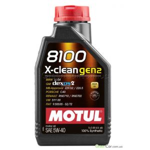   MOTUL 8100 X-CLEAN GEN2 5W-40 ( 1)