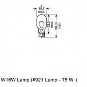  16W OSRAM 921