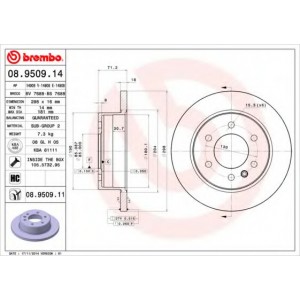   BREMBO 08.9509.11