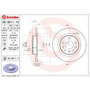   BREMBO 08.9511.10