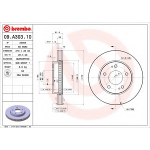   BREMBO 09.A303.10