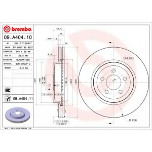   BREMBO 09.A404.11