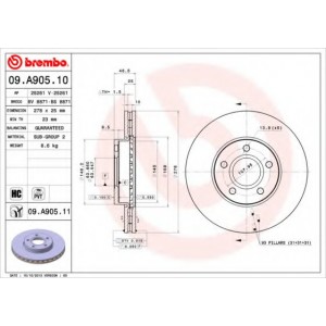   BREMBO 09.A905.10