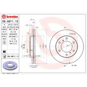   BREMBO 09.A911.10