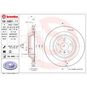   BREMBO 09.A961.11