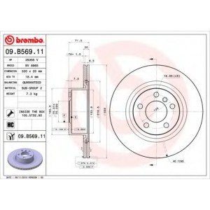   BREMBO 09.B569.11