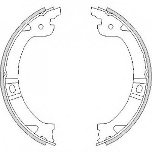 Колодки гальмівні барабанні REMSA 4744,00