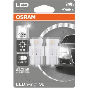   LED 12 V W21W (T20 SC) Cool White 6000 K OSRAM 4052899442757