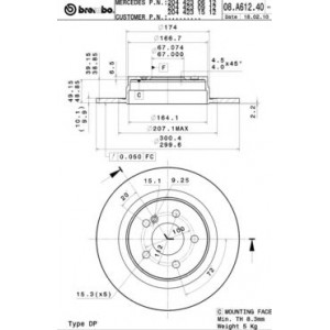   BREMBO 08.A612.41