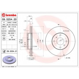   BREMBO 09.5254.20