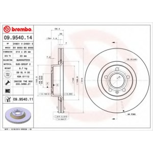   BREMBO 09.9540.11