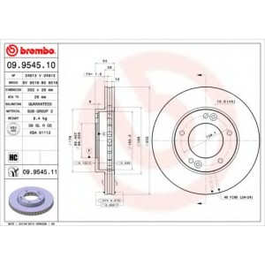   BREMBO 09.9545.10