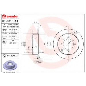   BREMBO 08.8316.10