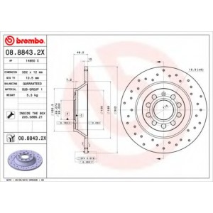   BREMBO 08.8843.2X