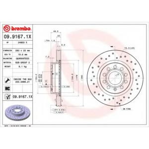   BREMBO 09.9167.1X