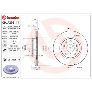   BREMBO 09.A296.11