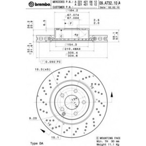   BREMBO 09.A732.11