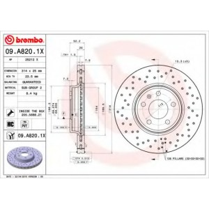   BREMBO 09.A820.1X