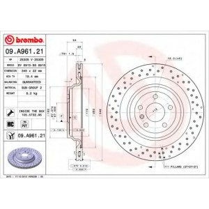   BREMBO 09.A961.21