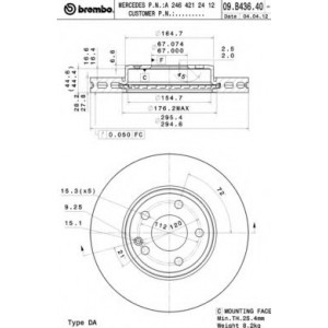   BREMBO 09.B436.41