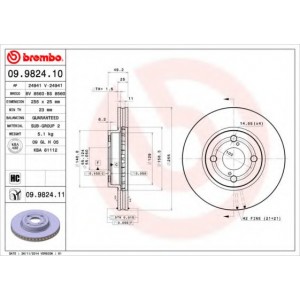    BREMBO 09.9824.10