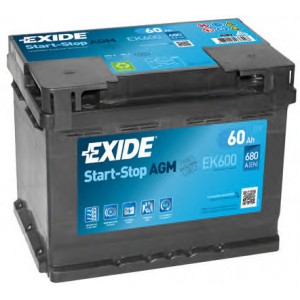  60Ah-12v Exide AGM (242175190) ,R,EN680