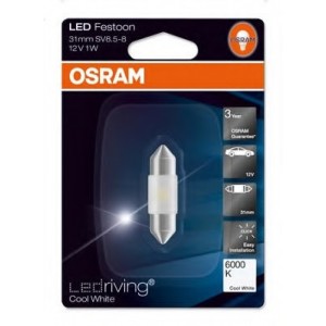    C5W 12V 0,5W SV8.5-8.5 6000K 1.blister OSRAM 6431CW