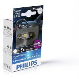    T10,5x38 12V SV8.5-8 (10,5x38) BlueVision LED 6 000 K PHILIPS 128596000KX1