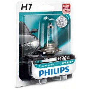   H7 X-treme VISION 12V 55W PX26d (+130) 1. Blister PHILIPS 12972XV+B1