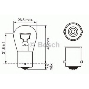   P21W 12V BA15s daytime wv BOSCH 1 987 302 280